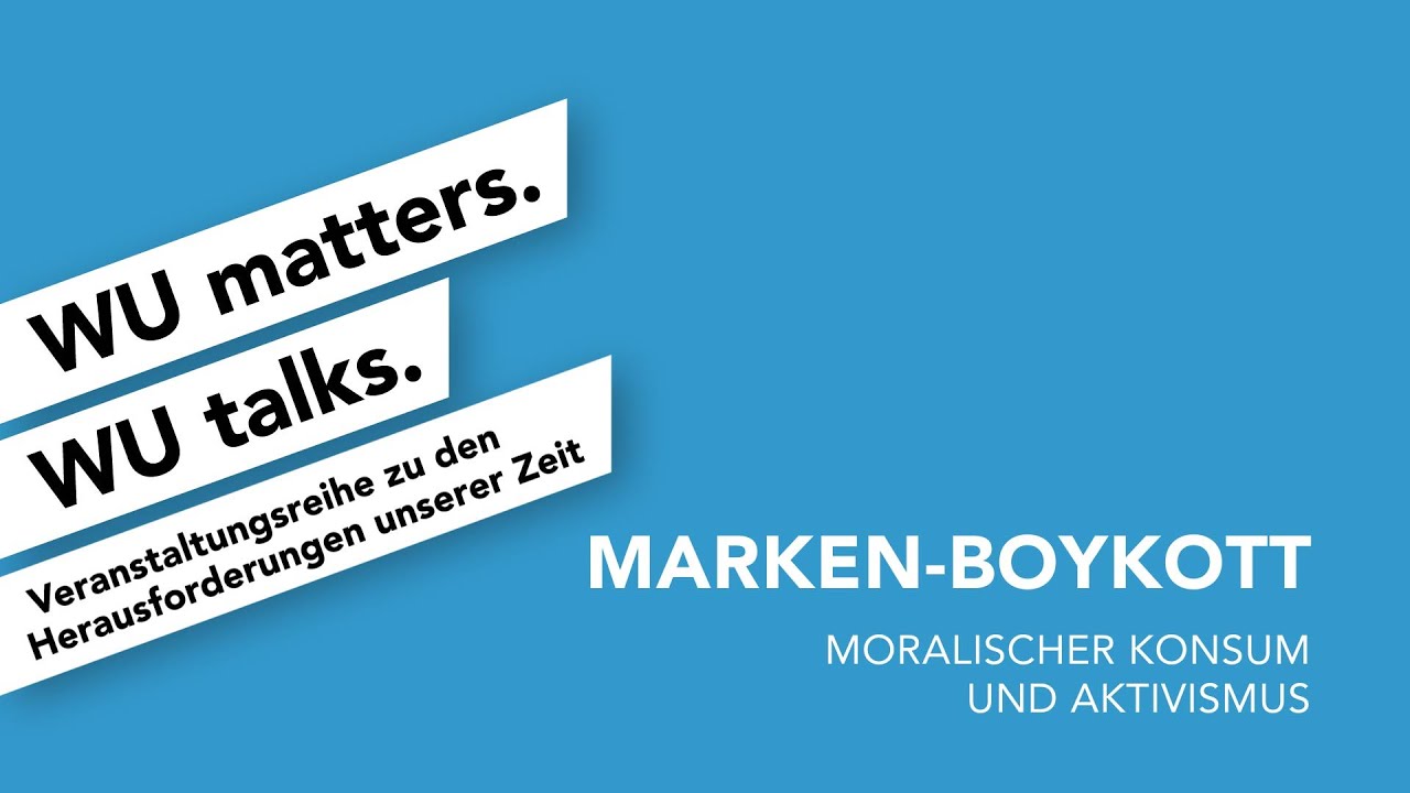 Video Marken-Boykott | WU matters. WU talks.
