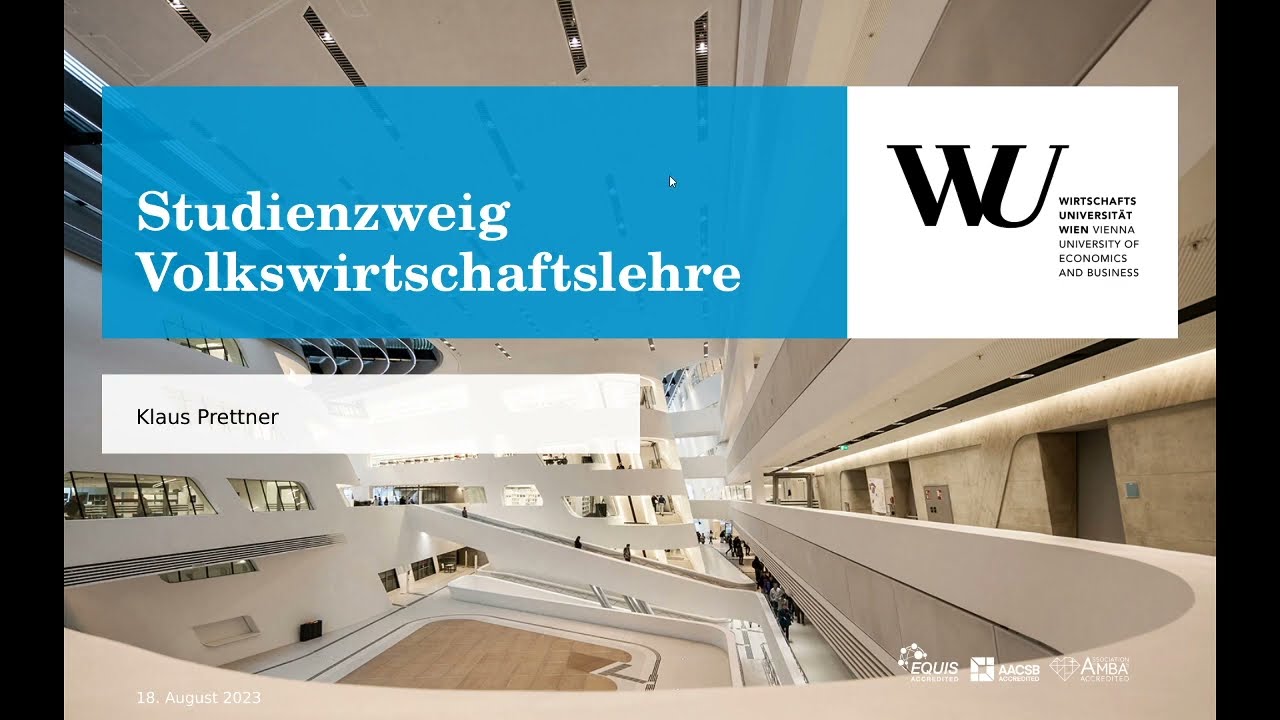 Video Studienzweig Volkswirtschaftslehre