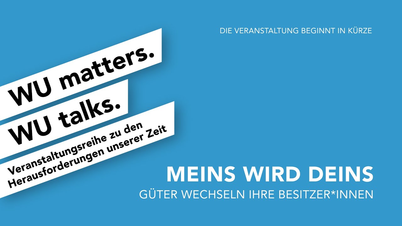 Video Meins wird deins - WU matters. WU talks.