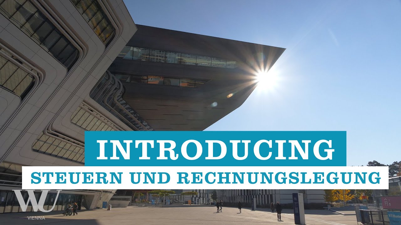 Video Introducing Steuern und Rechnungslegung - Masterprogramme der WU Wien