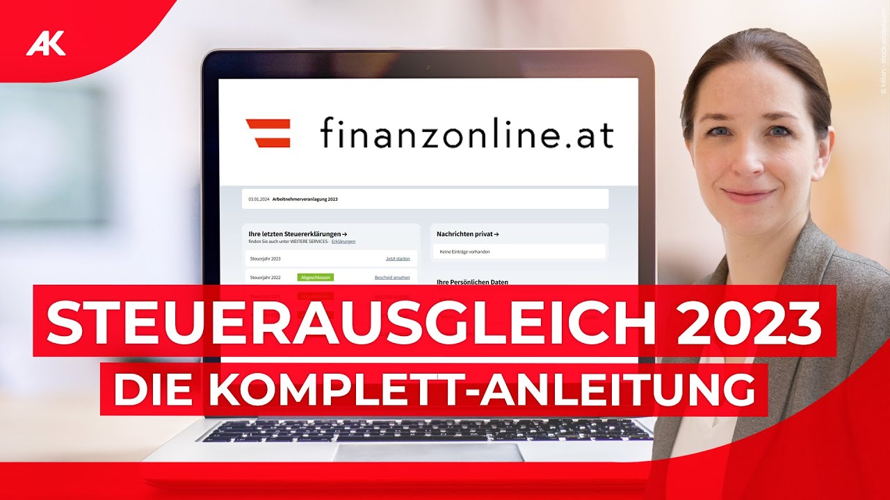 Video FinanzOnline: So geht der Steuerausgleich 2023/24 | Komplett-Anleitung