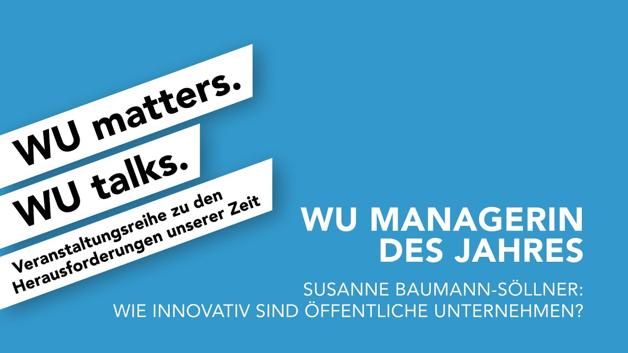 Video WU Managerin des Jahres 2023 - Susanne Baumann-Söllner